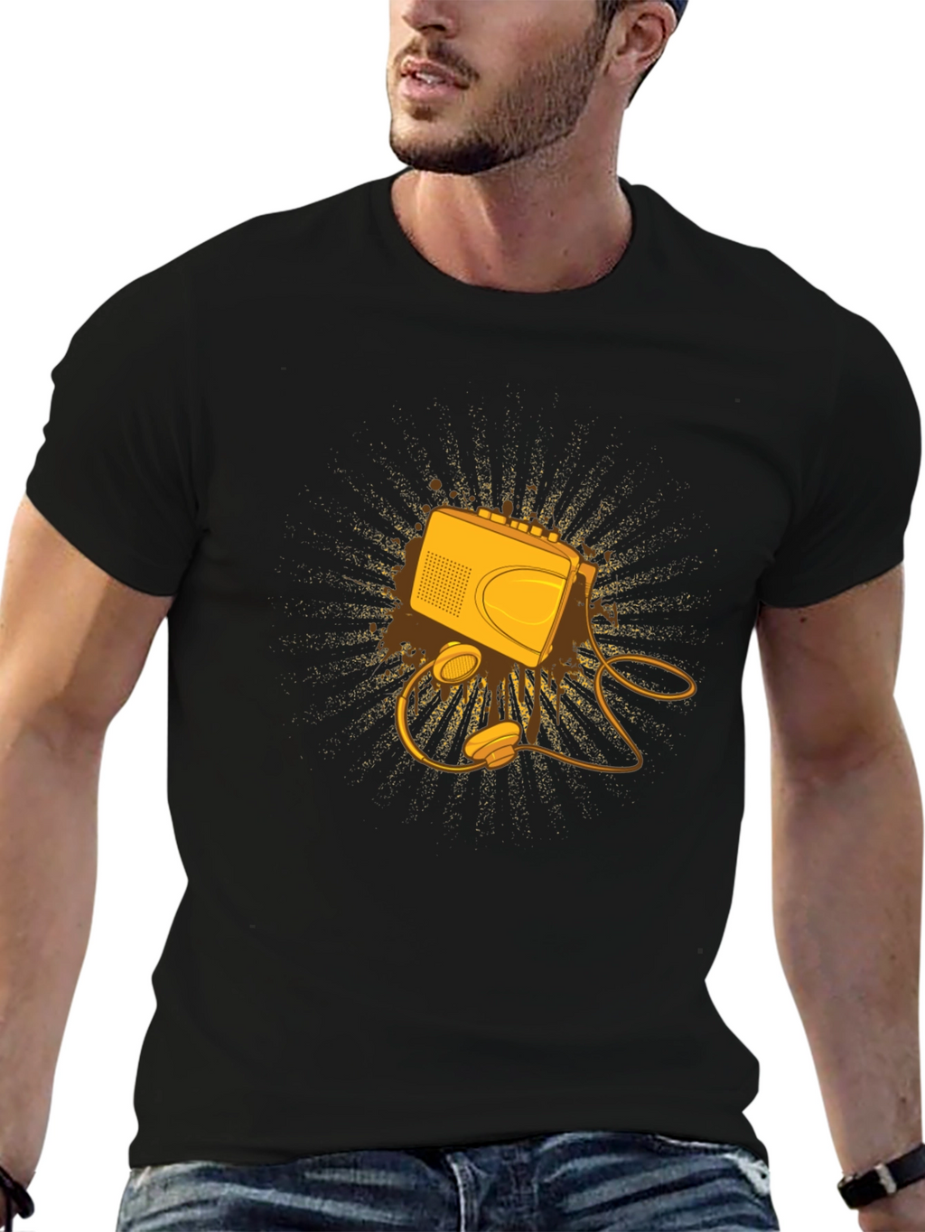 Retro Cassette Player Graphic Tee