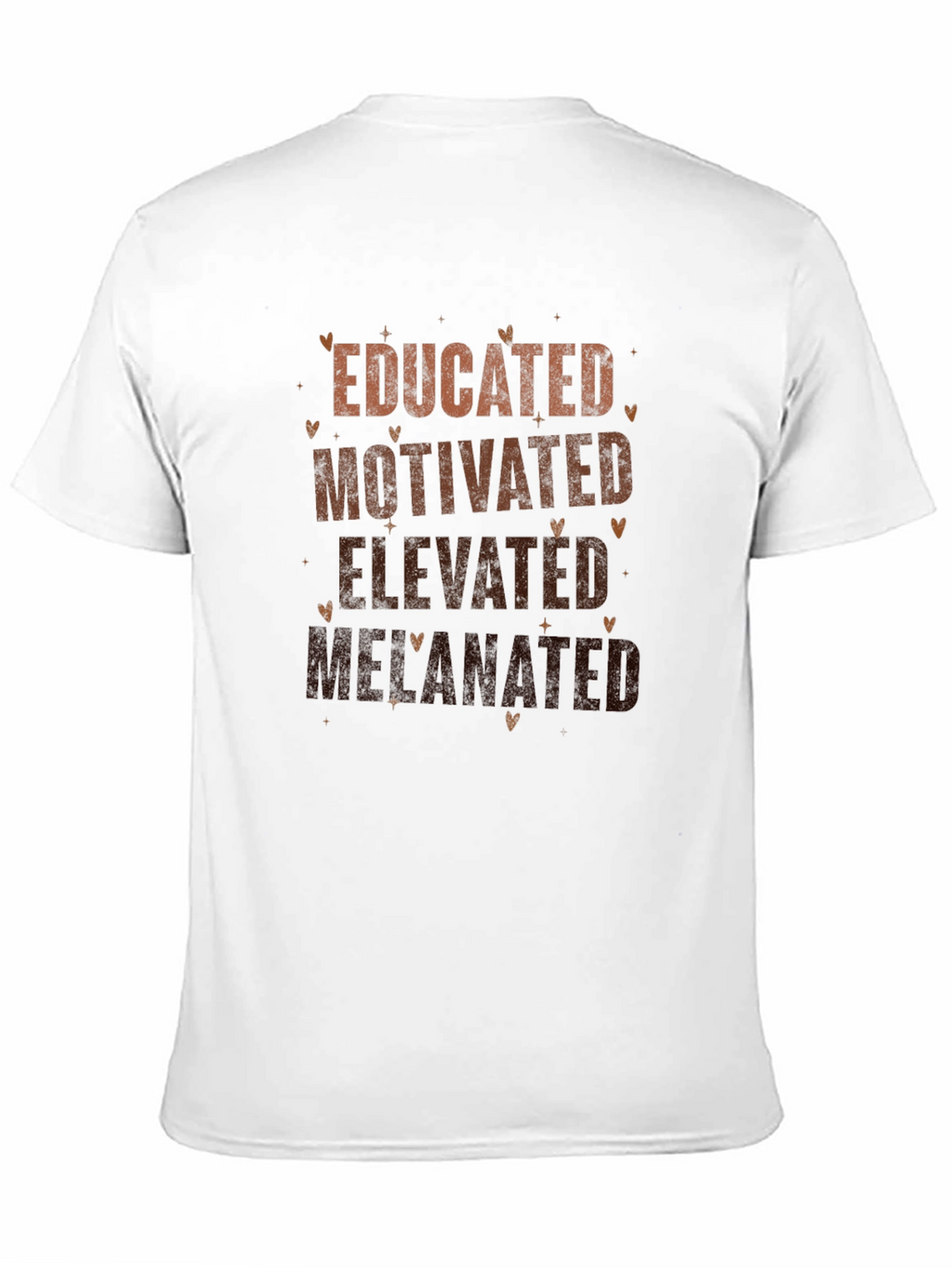 Educated Motivated Elevated Melanated Black T-Shirt