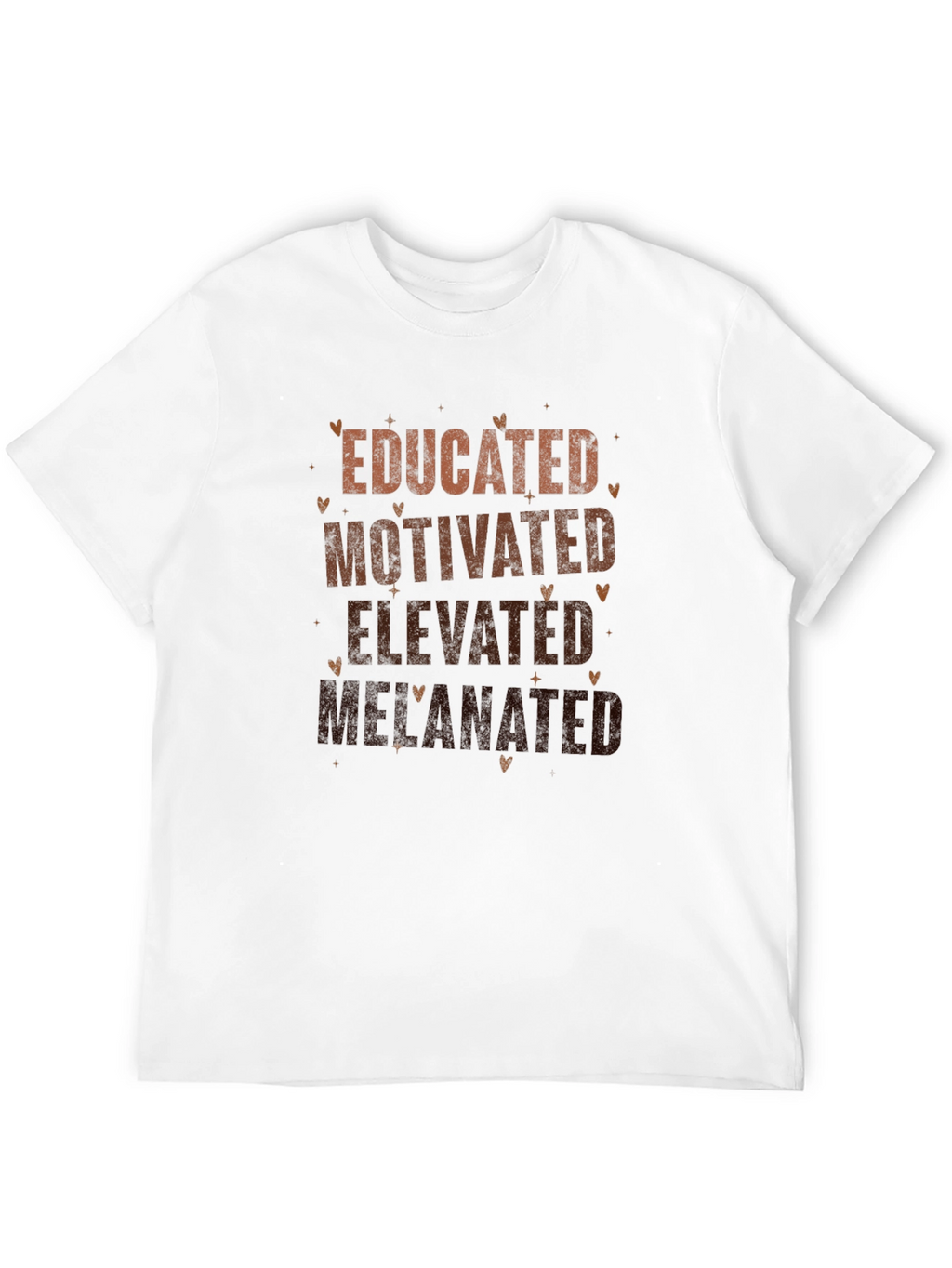 Educated Motivated Elevated Melanated Black T-Shirt