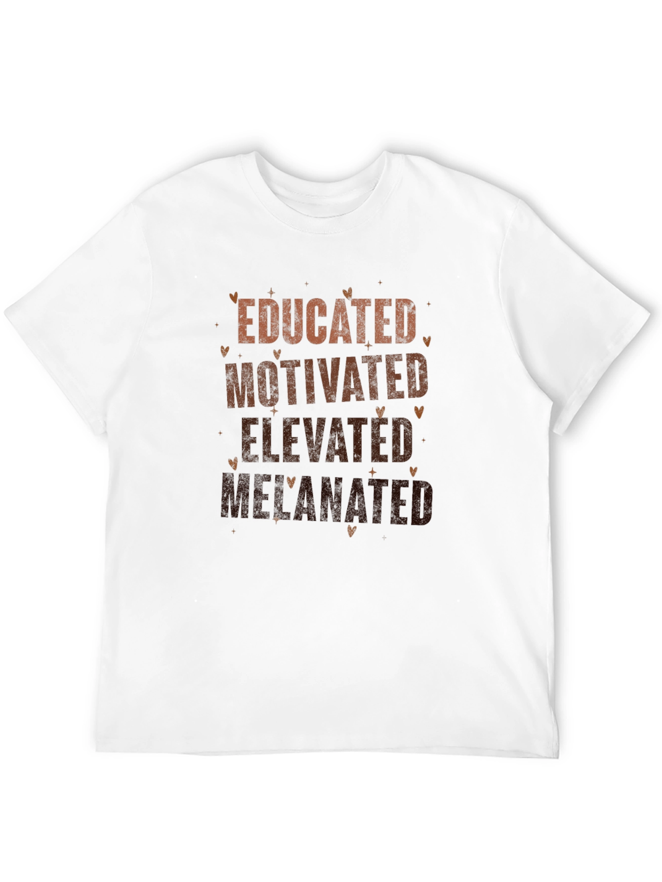 Educated Motivated Elevated Melanated Black T-Shirt
