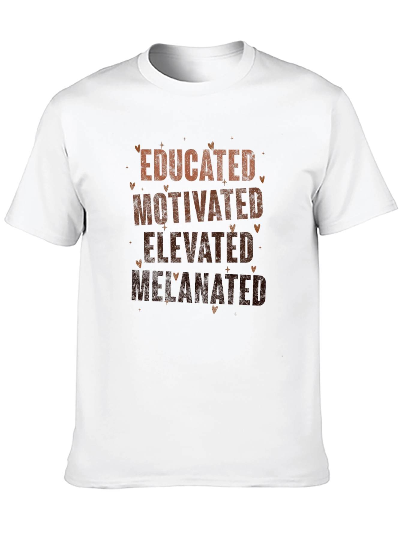 Educated Motivated Elevated Melanated Black T-Shirt
