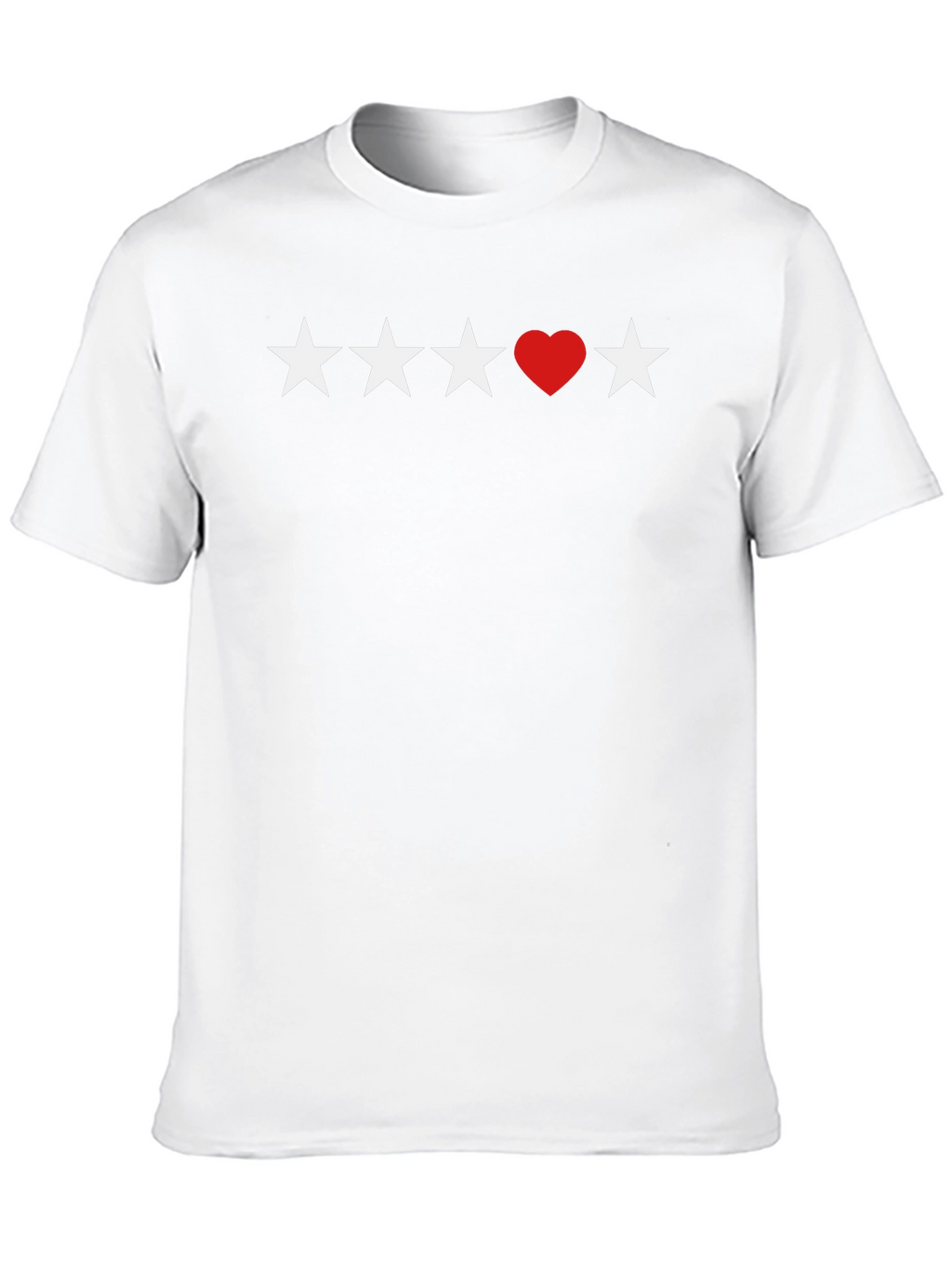 Stars and Heart Black T-Shirt