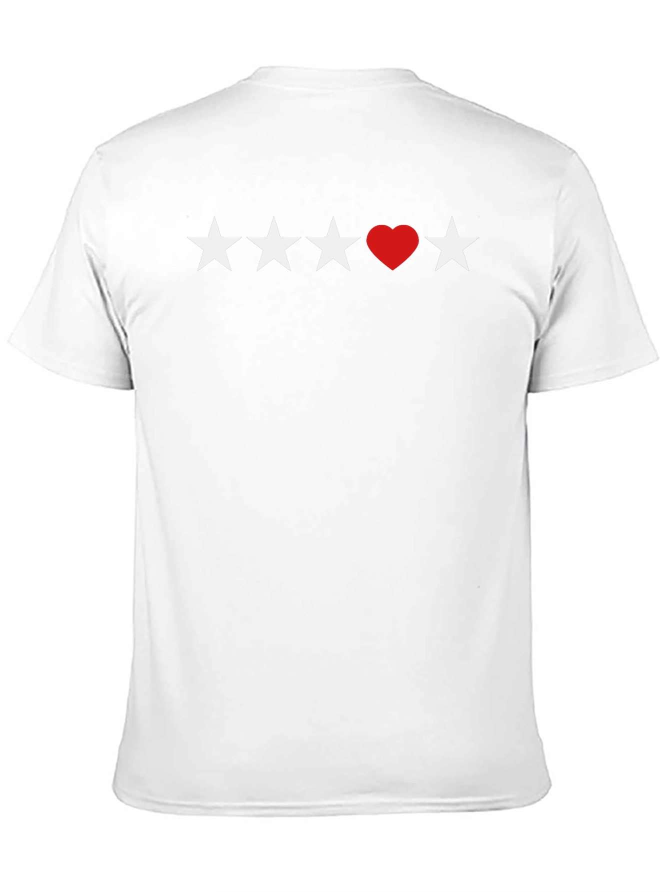 Stars and Heart Black T-Shirt