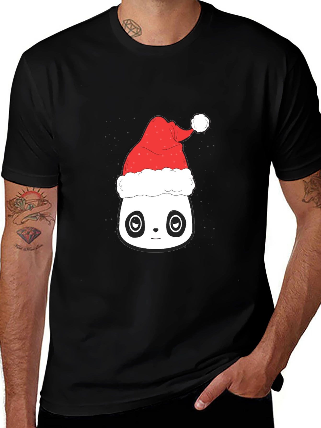 Festive Panda T-Shirt - Holiday Season