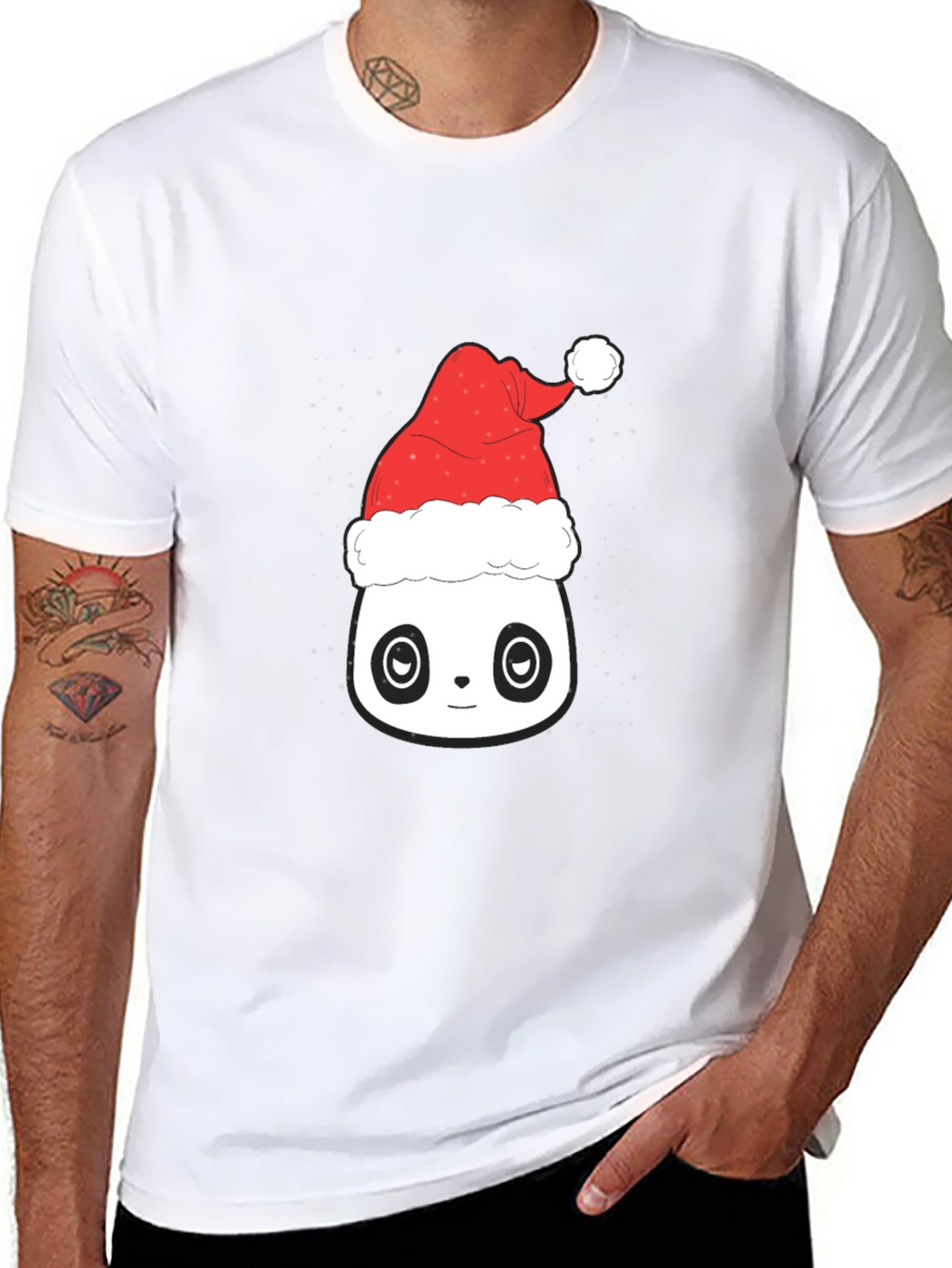 Festive Panda T-Shirt - Holiday Season