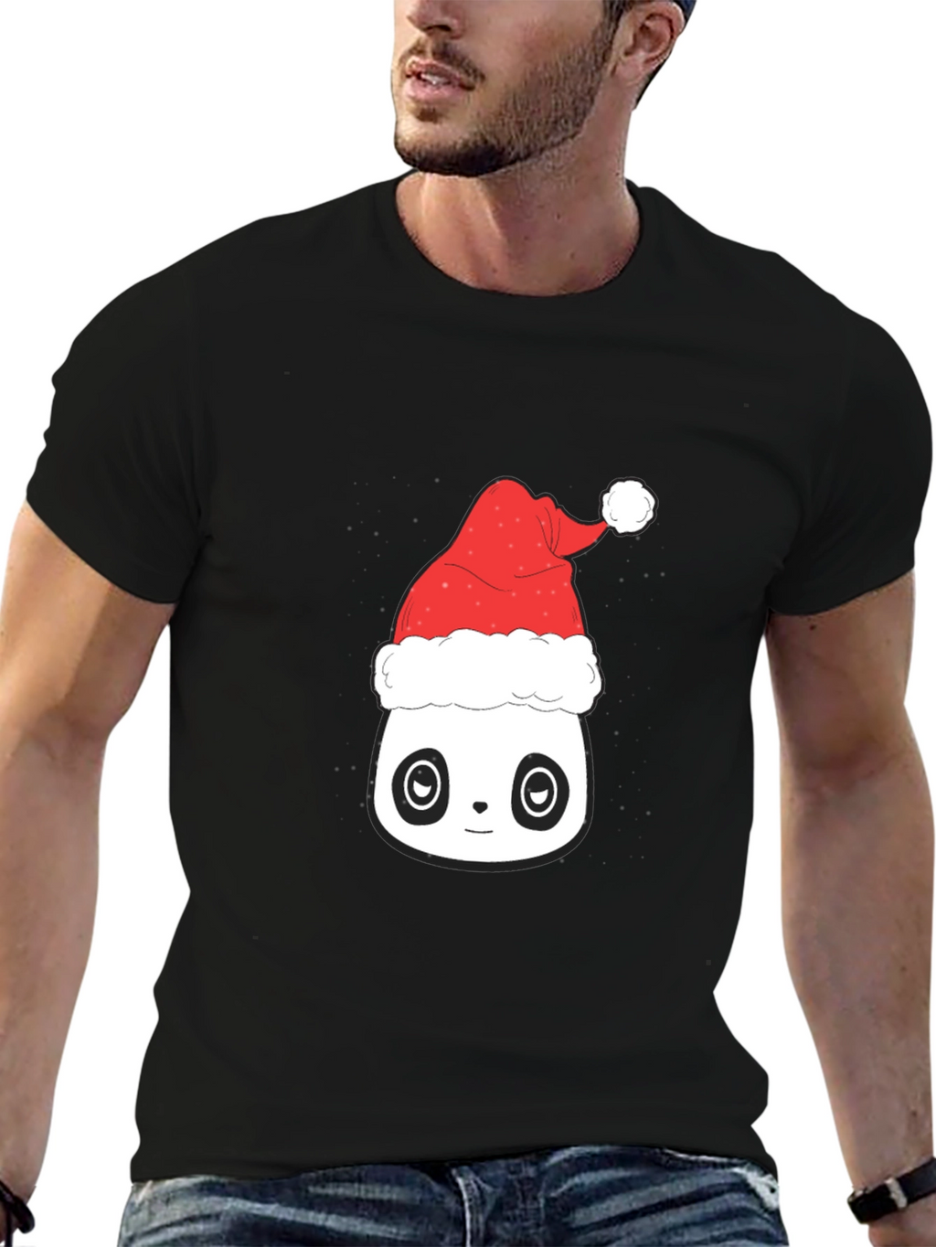 Festive Panda T-Shirt - Holiday Season