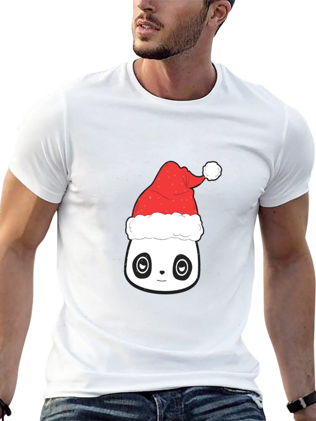 Festive Panda T-Shirt - Holiday Season