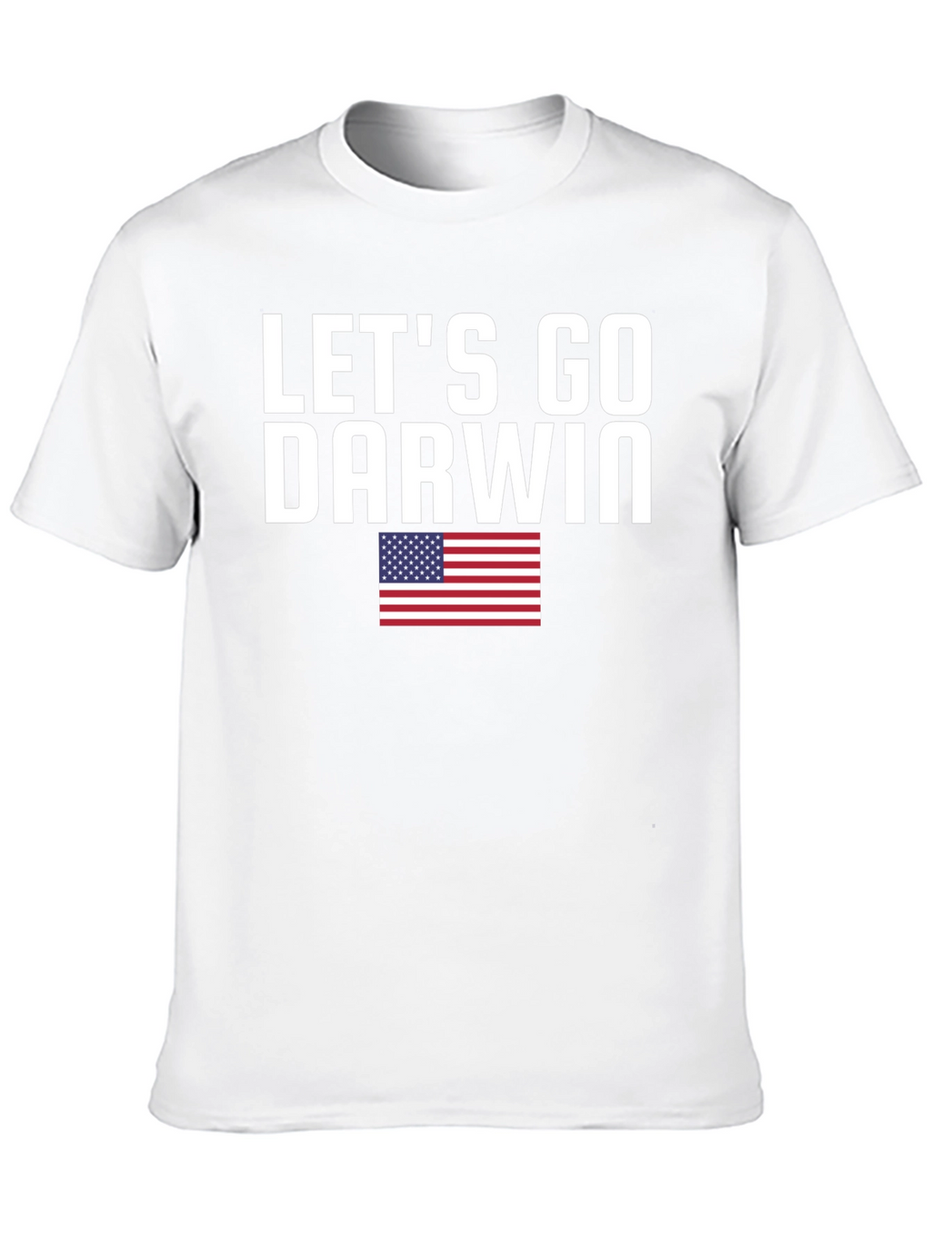Lets Go Darwin T-Shirt American Flag Black