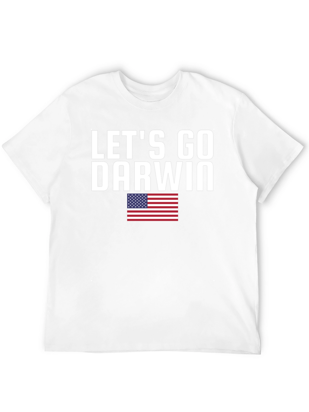 Lets Go Darwin T-Shirt American Flag Black