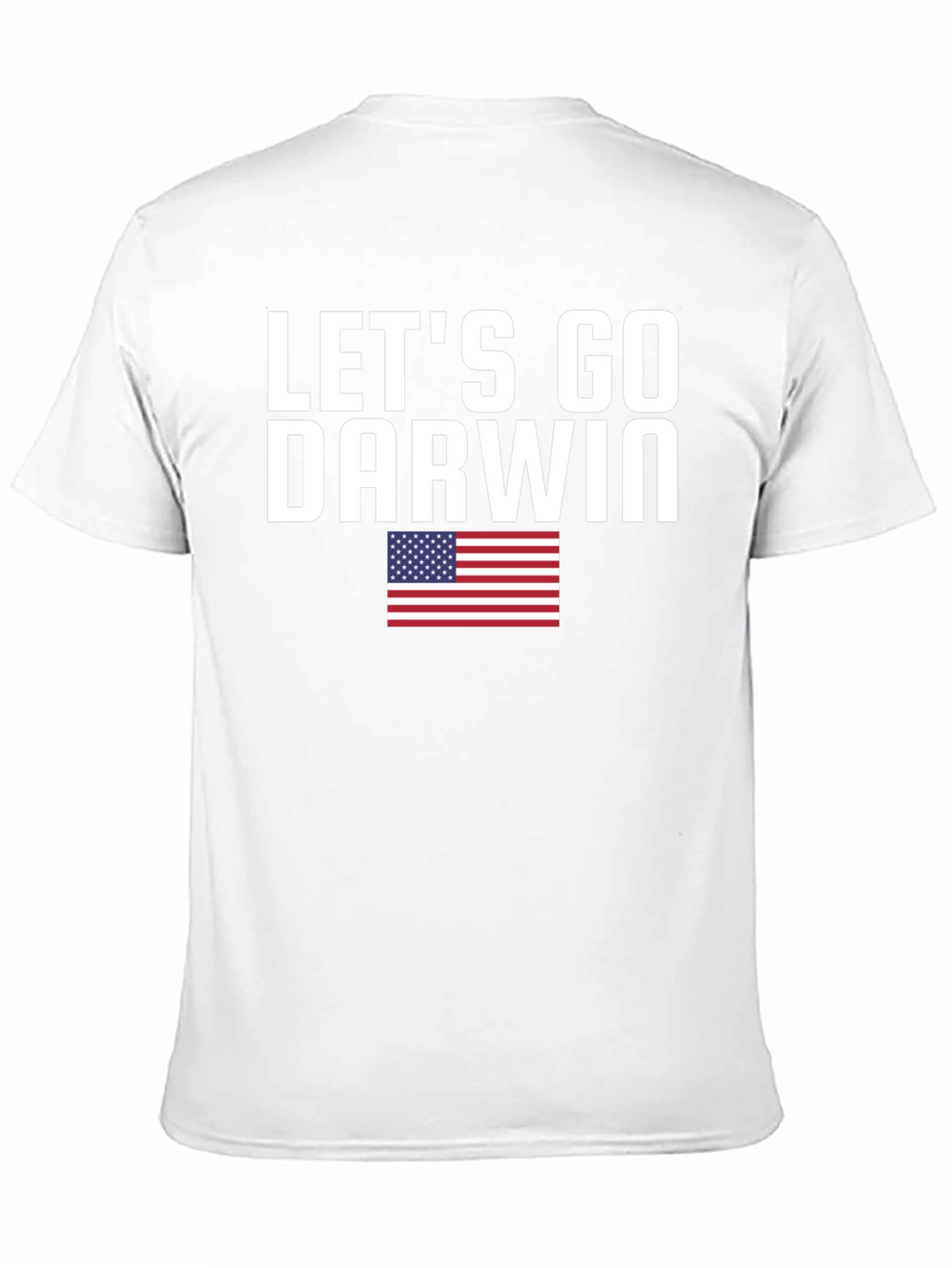 Lets Go Darwin T-Shirt American Flag Black