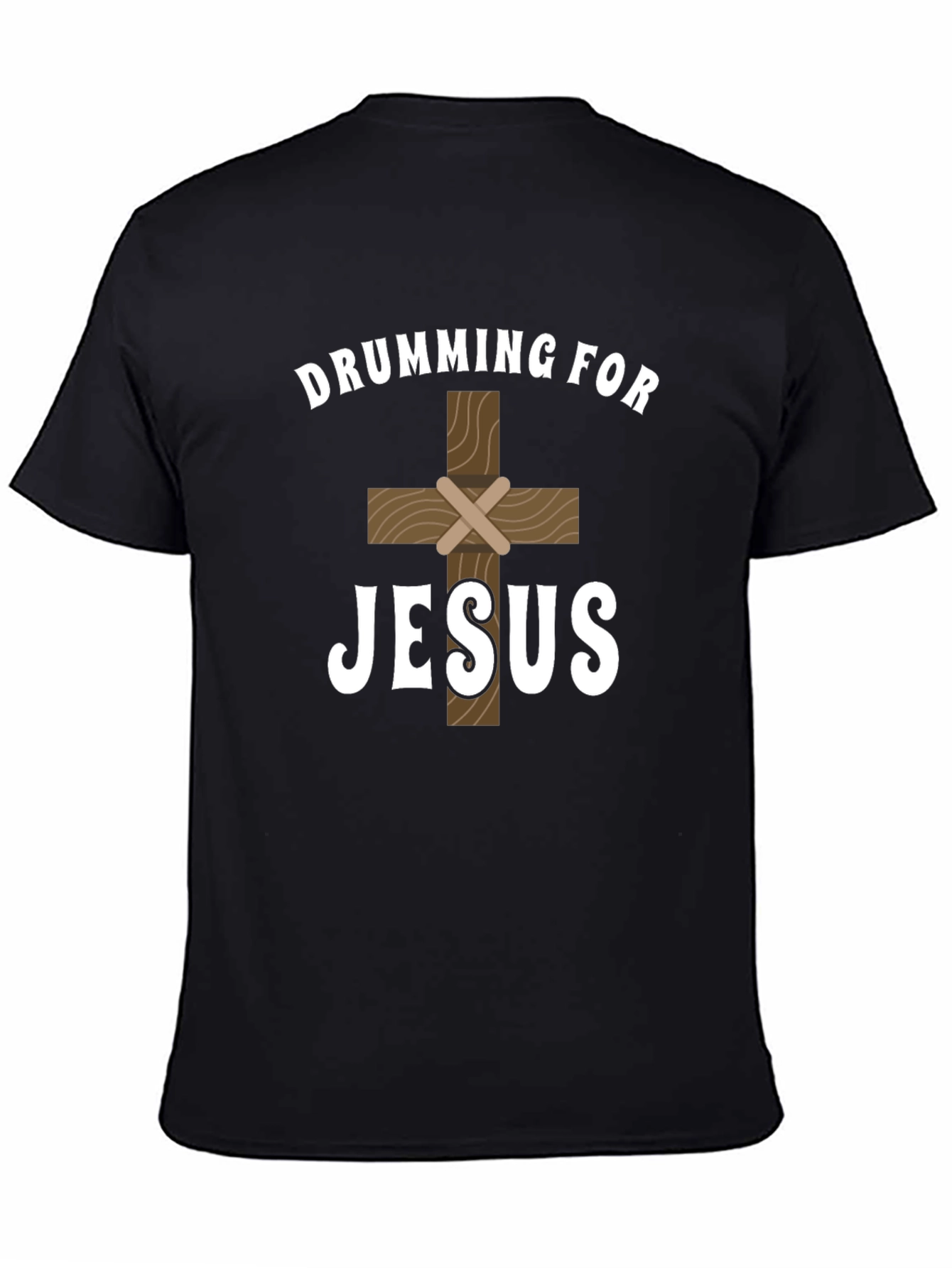 Drumming For Jesus Graphic Tee - Christian Faith T-Shirt