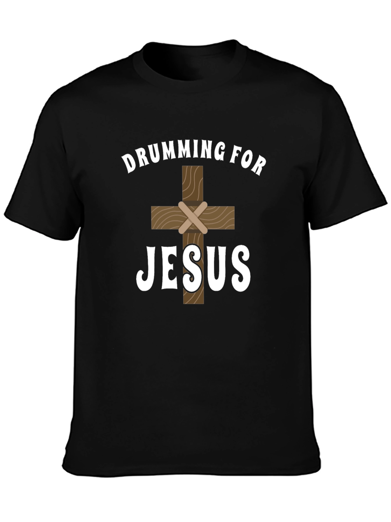 Drumming For Jesus Graphic Tee - Christian Faith T-Shirt