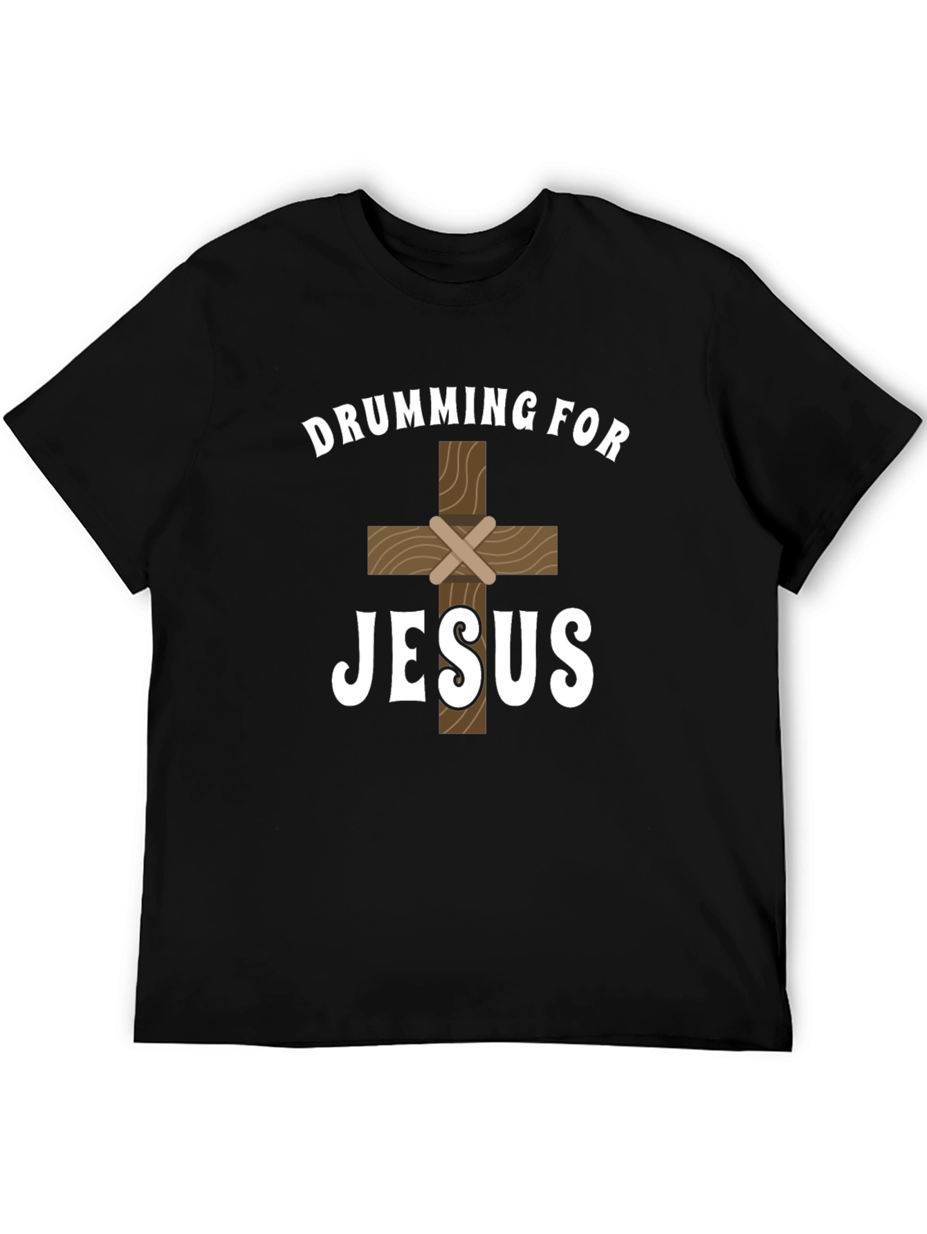 Drumming For Jesus Graphic Tee - Christian Faith T-Shirt