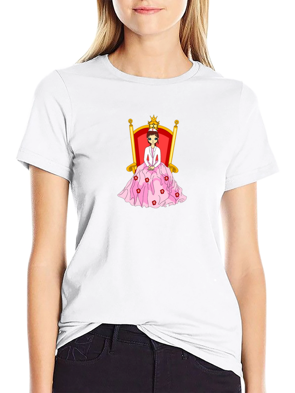 Queen Nurse Black T-Shirt