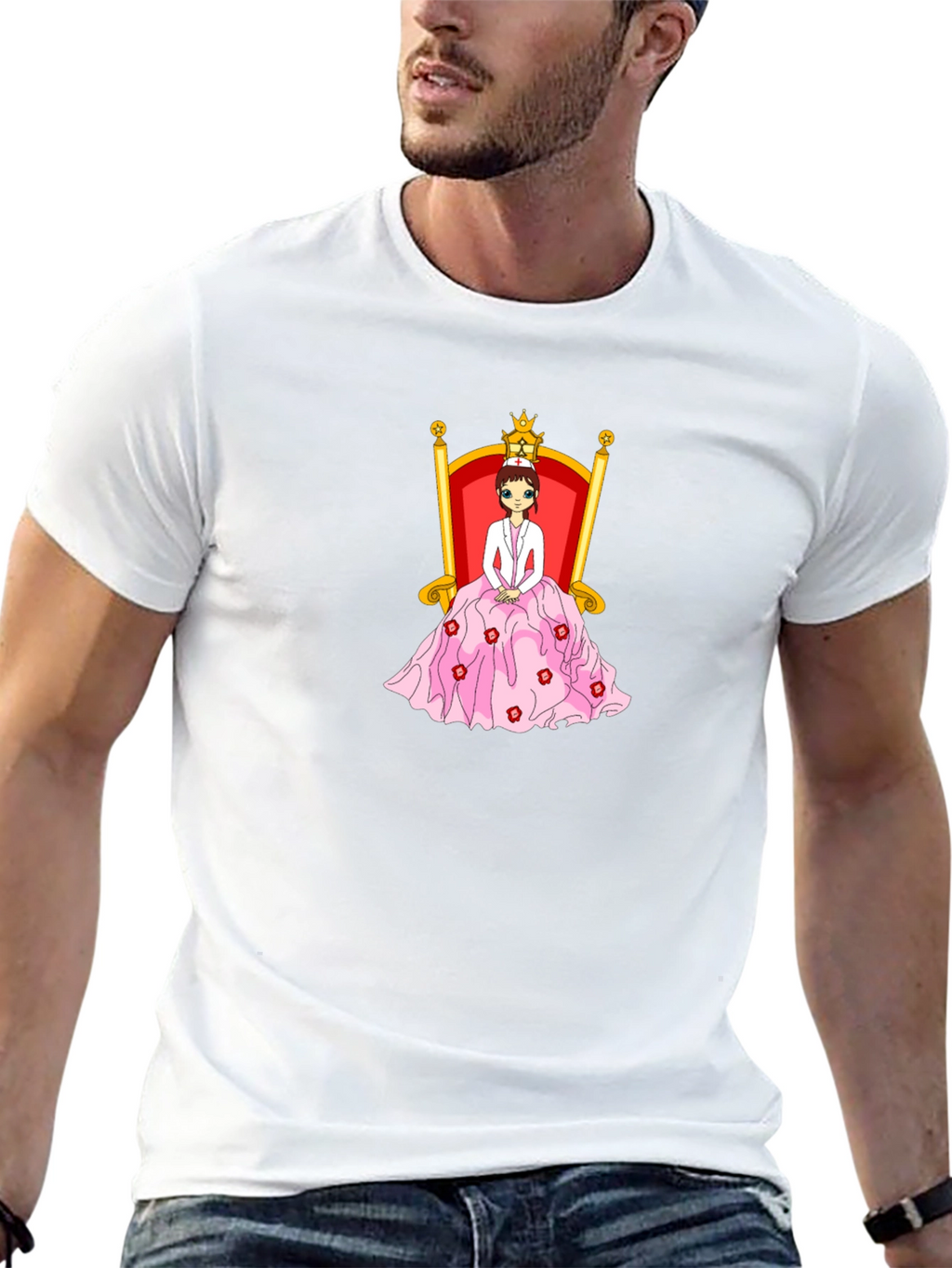 Queen Nurse Black T-Shirt