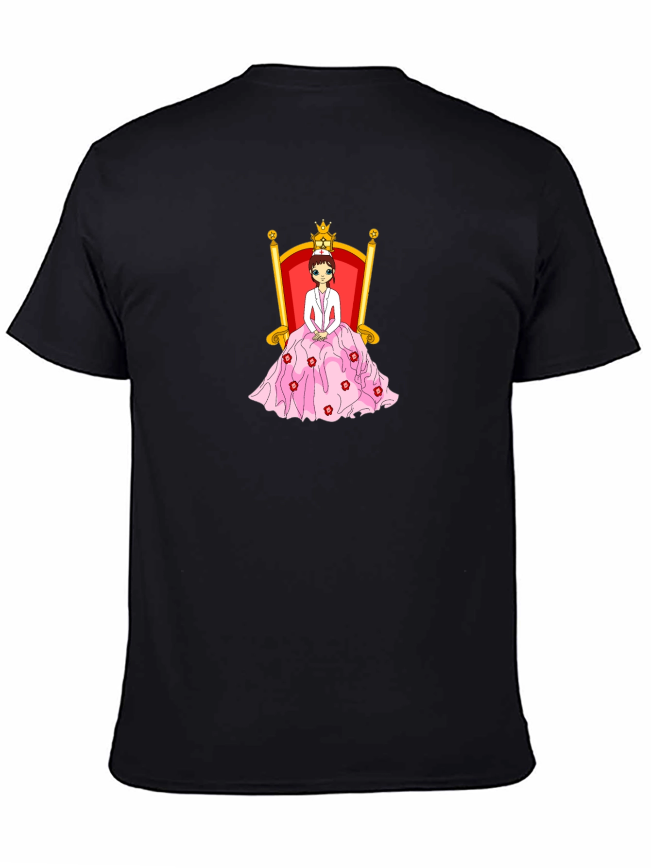 Queen Nurse Black T-Shirt