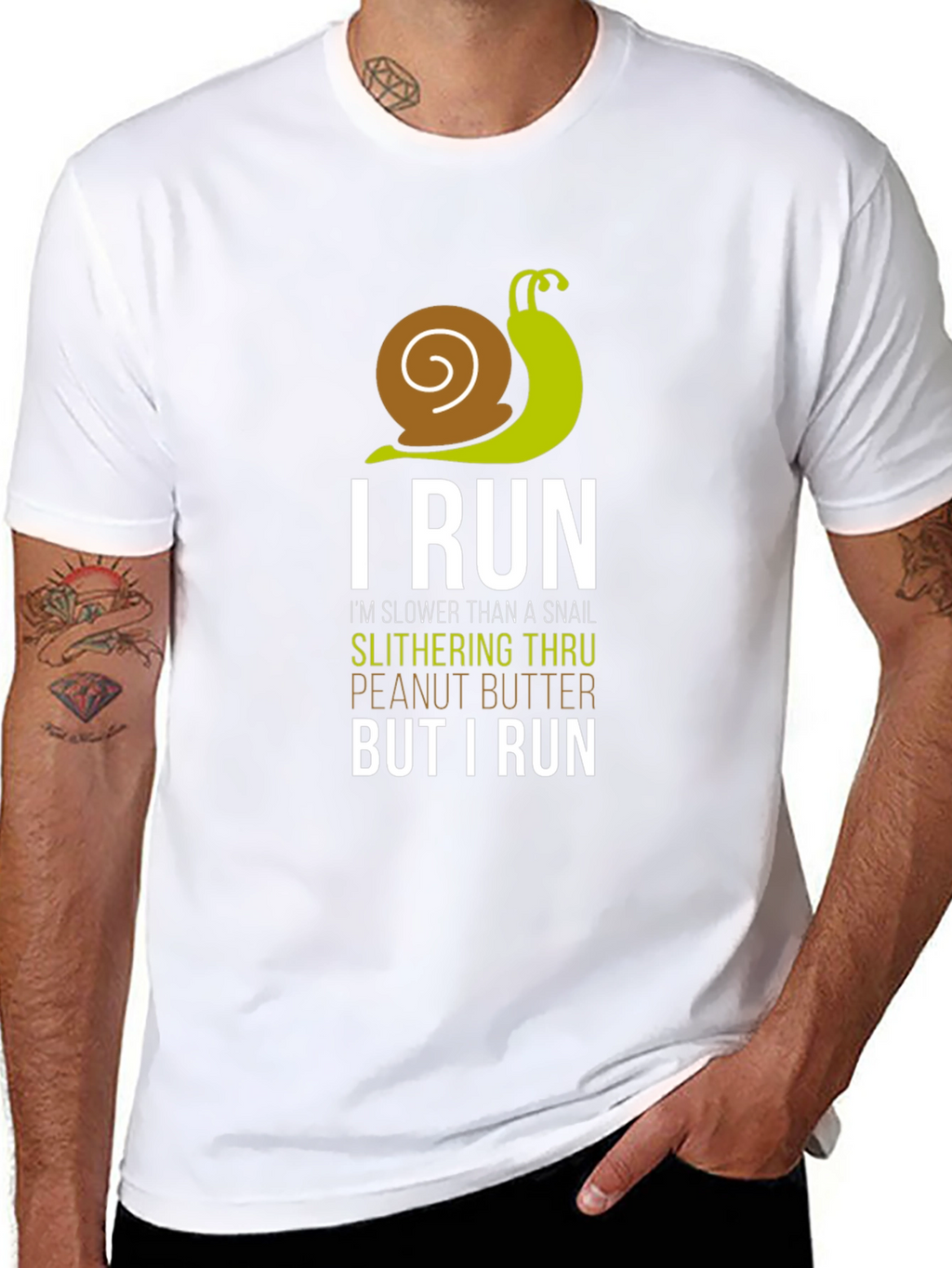 I Run Slower Than A Snail Mens T-Shirt