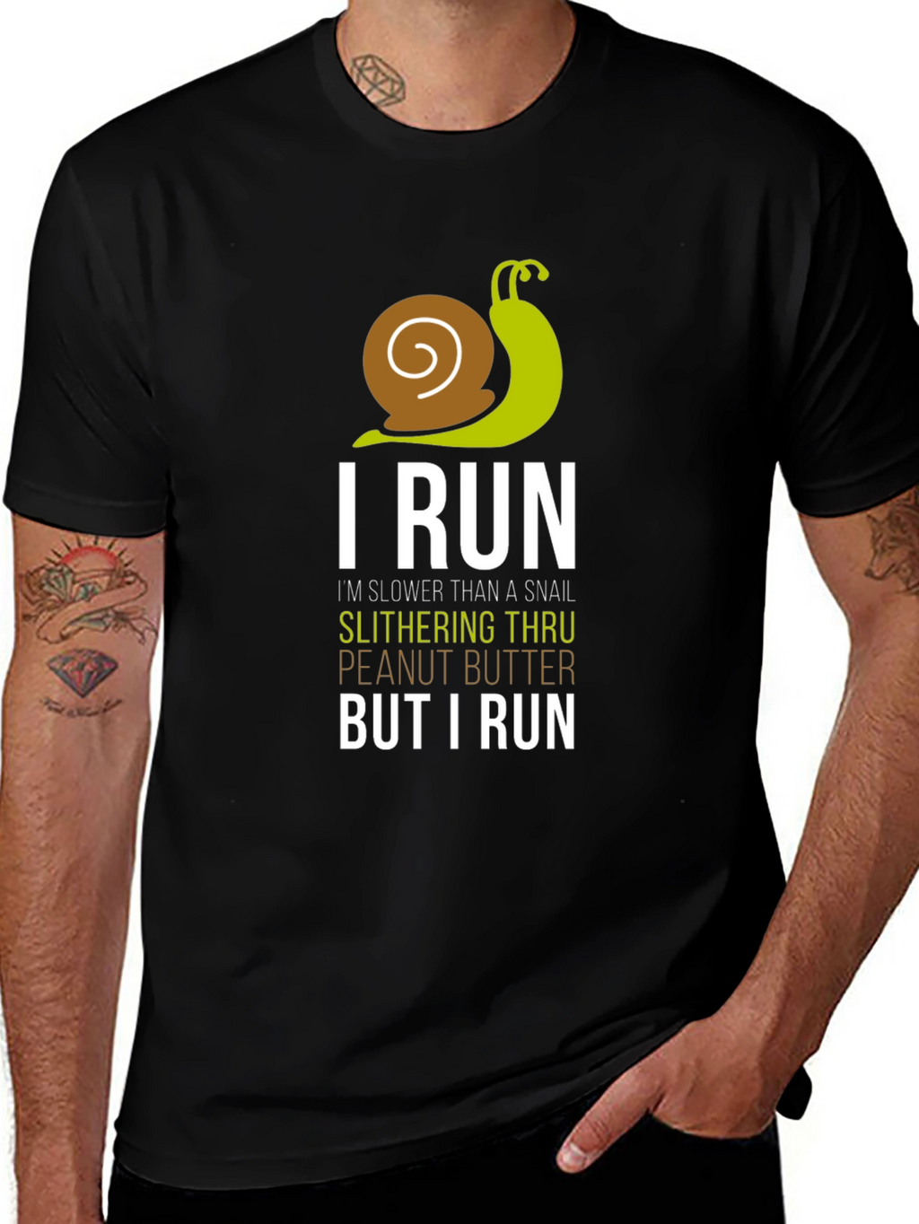 I Run Slower Than A Snail Mens T-Shirt