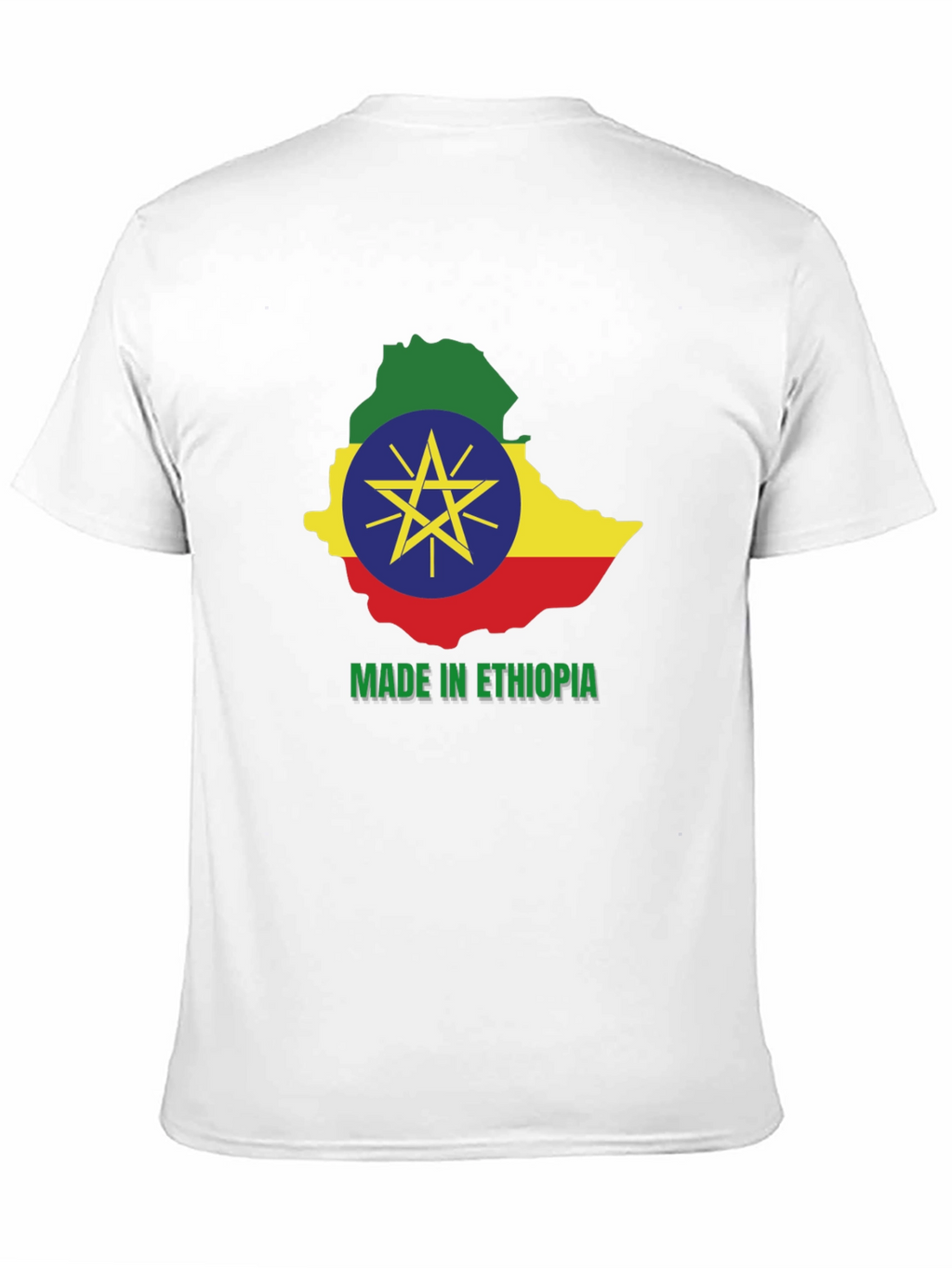 Ethiopia Map T-Shirt - Made in Ethiopia Pride