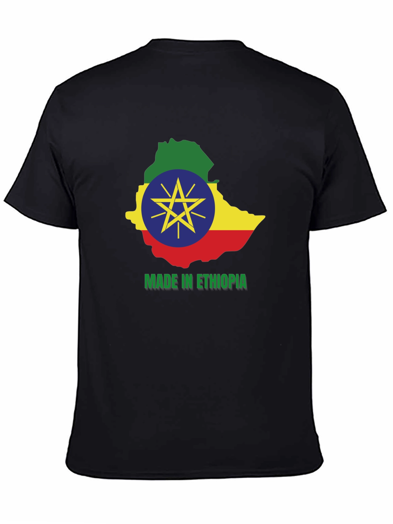 Ethiopia Map T-Shirt - Made in Ethiopia Pride