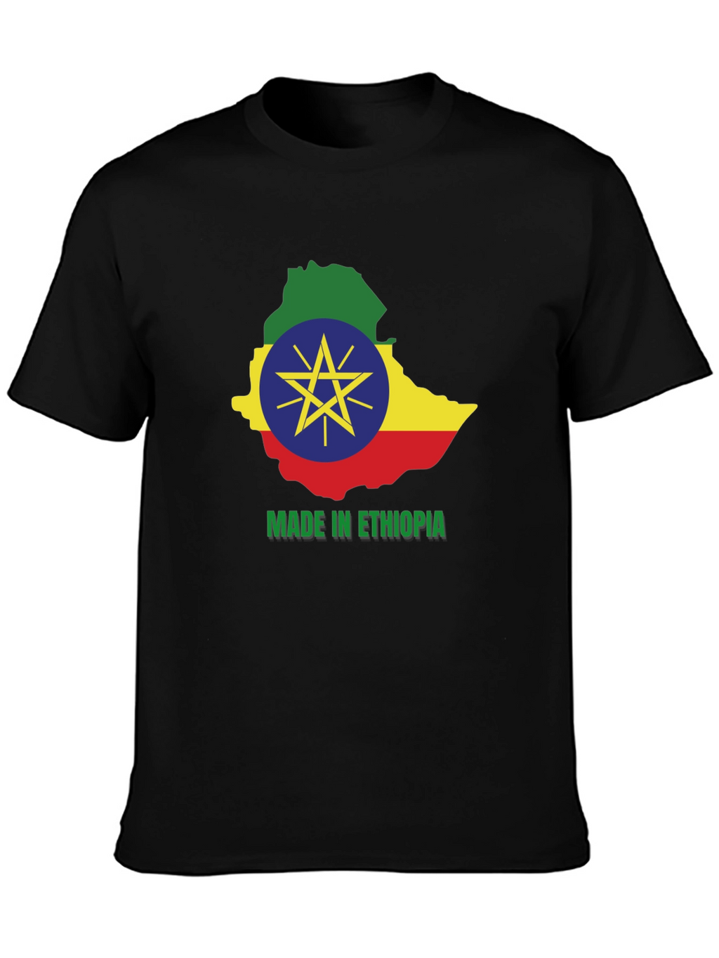 Ethiopia Map T-Shirt - Made in Ethiopia Pride
