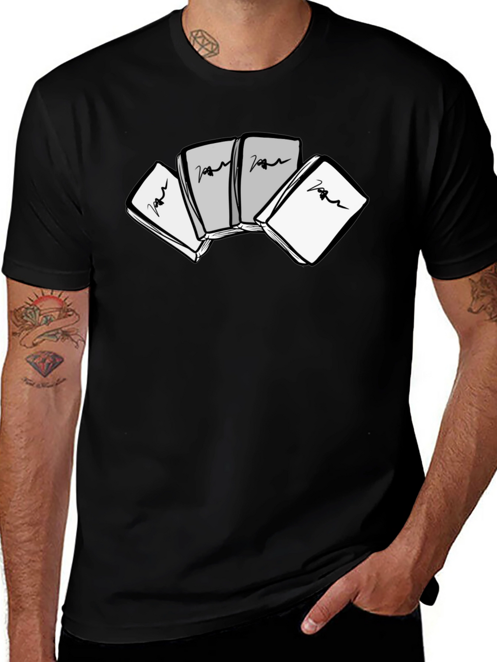 Abstract Book T-Shirt - Stylish Graphic Tee