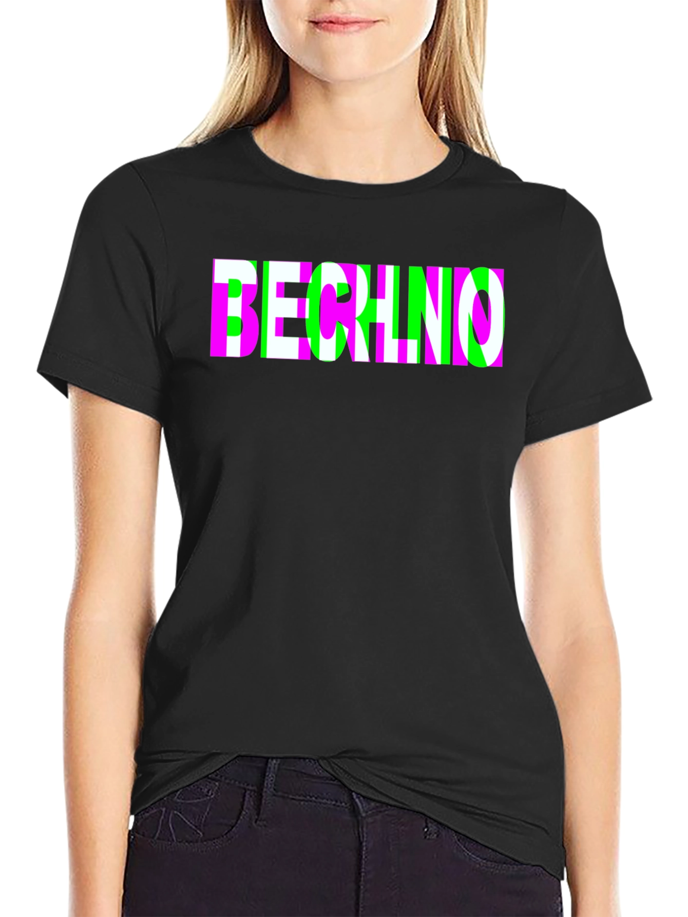 Techno Black Graphic Tee