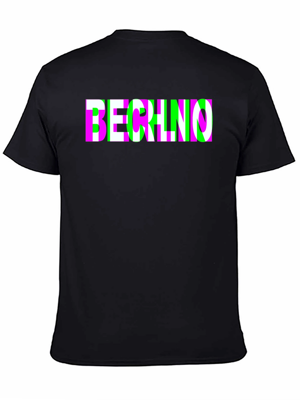 Techno Black Graphic Tee