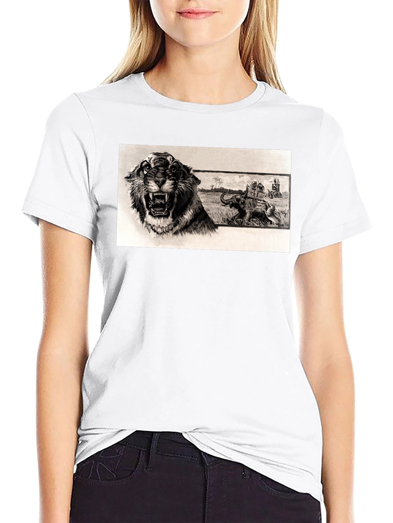 Tiger & Elephant Safari T-Shirt