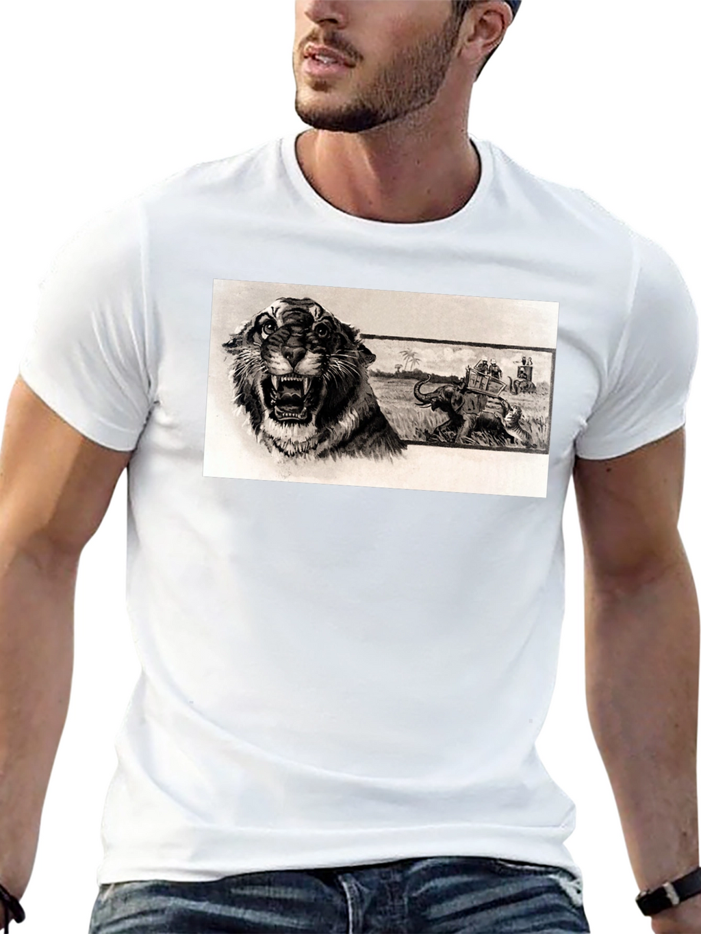 Tiger & Elephant Safari T-Shirt