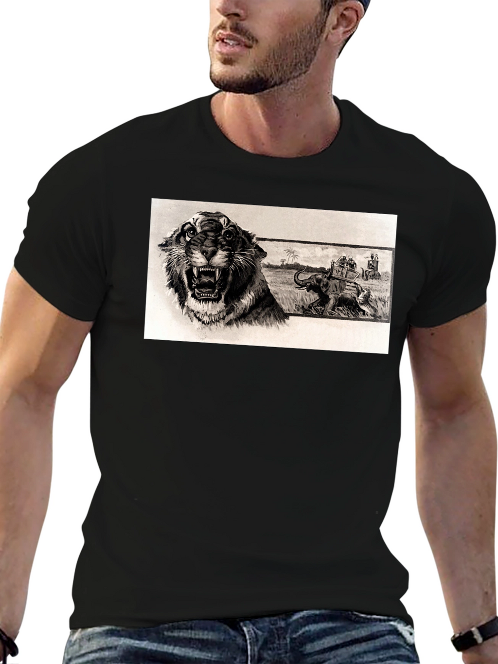 Tiger & Elephant Safari T-Shirt