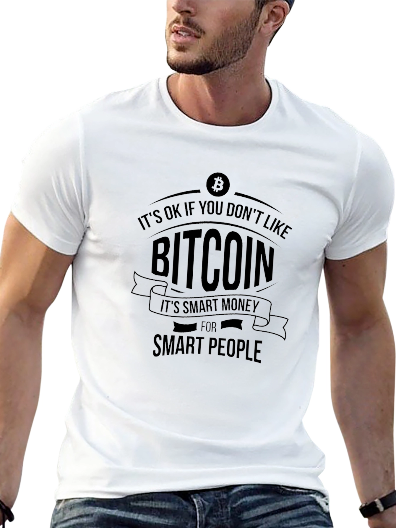 Bitcoin Smart Money Graphic T-Shirt - Black