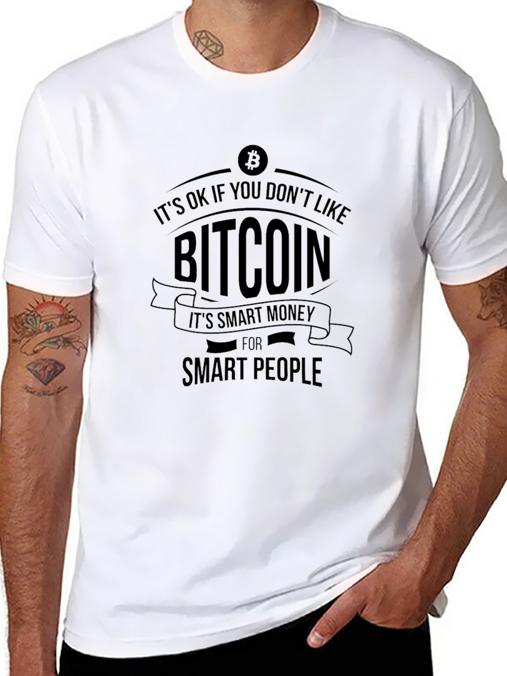 Bitcoin Smart Money Graphic T-Shirt - Black
