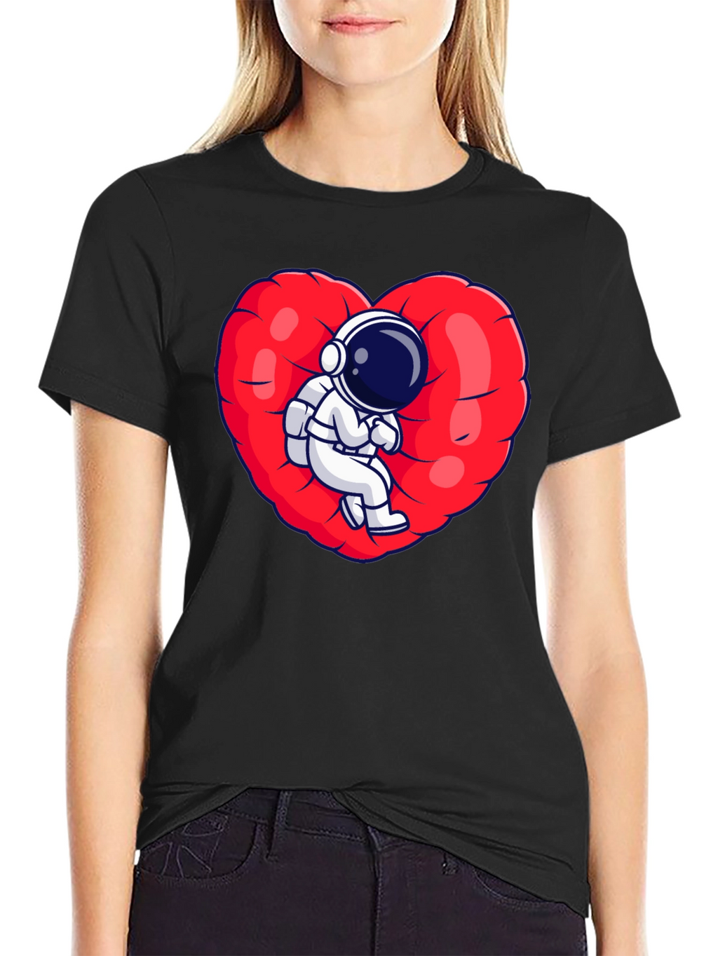 Astronaut Heart T-Shirt - Space Love Tee