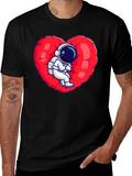 Astronaut Heart T-Shirt - Space Love Tee