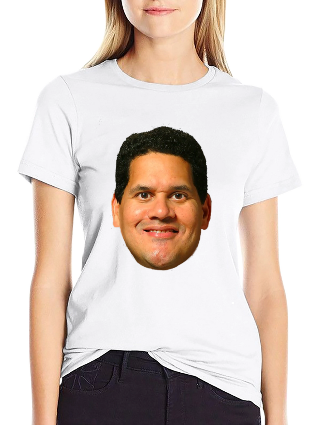 Reggie Fils-Aimé Face Black T-Shirt