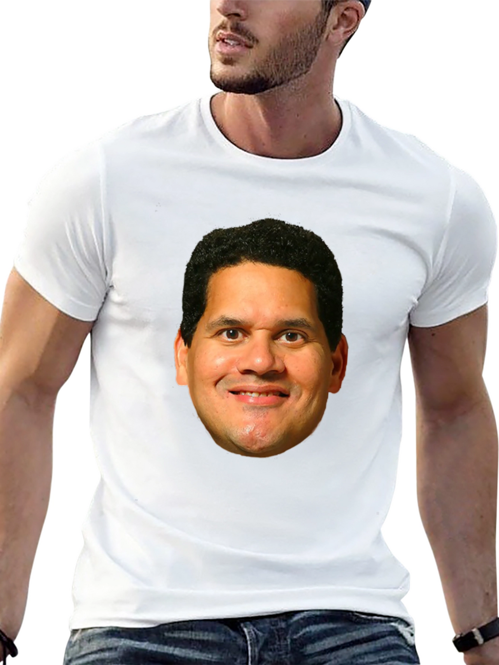 Reggie Fils-Aimé Face Black T-Shirt