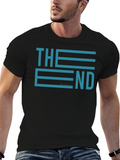 The End Graphic Print Black Cotton T-Shirt