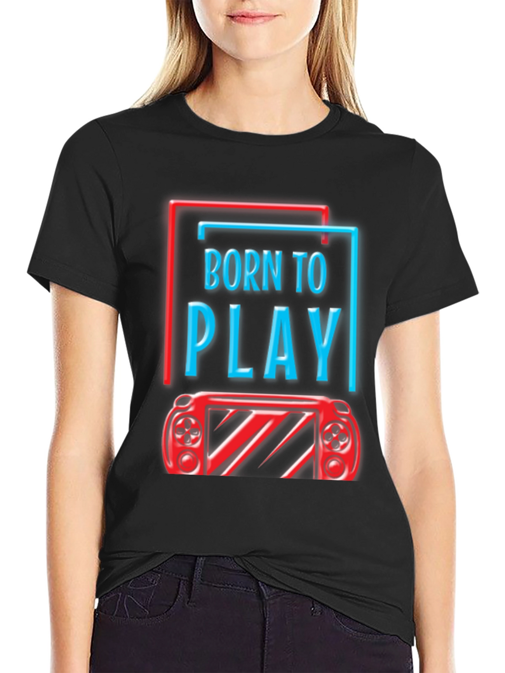 Born To Play Graphic Tee - Gamer T-Shirt