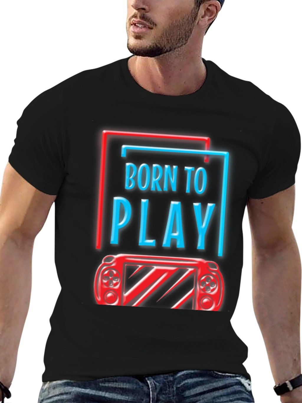 Born To Play Graphic Tee - Gamer T-Shirt