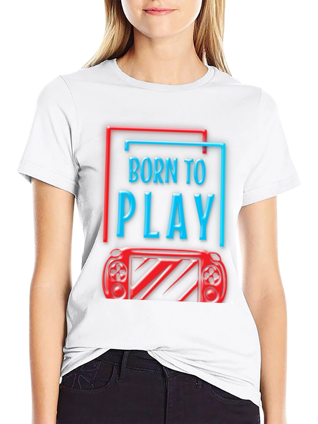 Born To Play Graphic Tee - Gamer T-Shirt