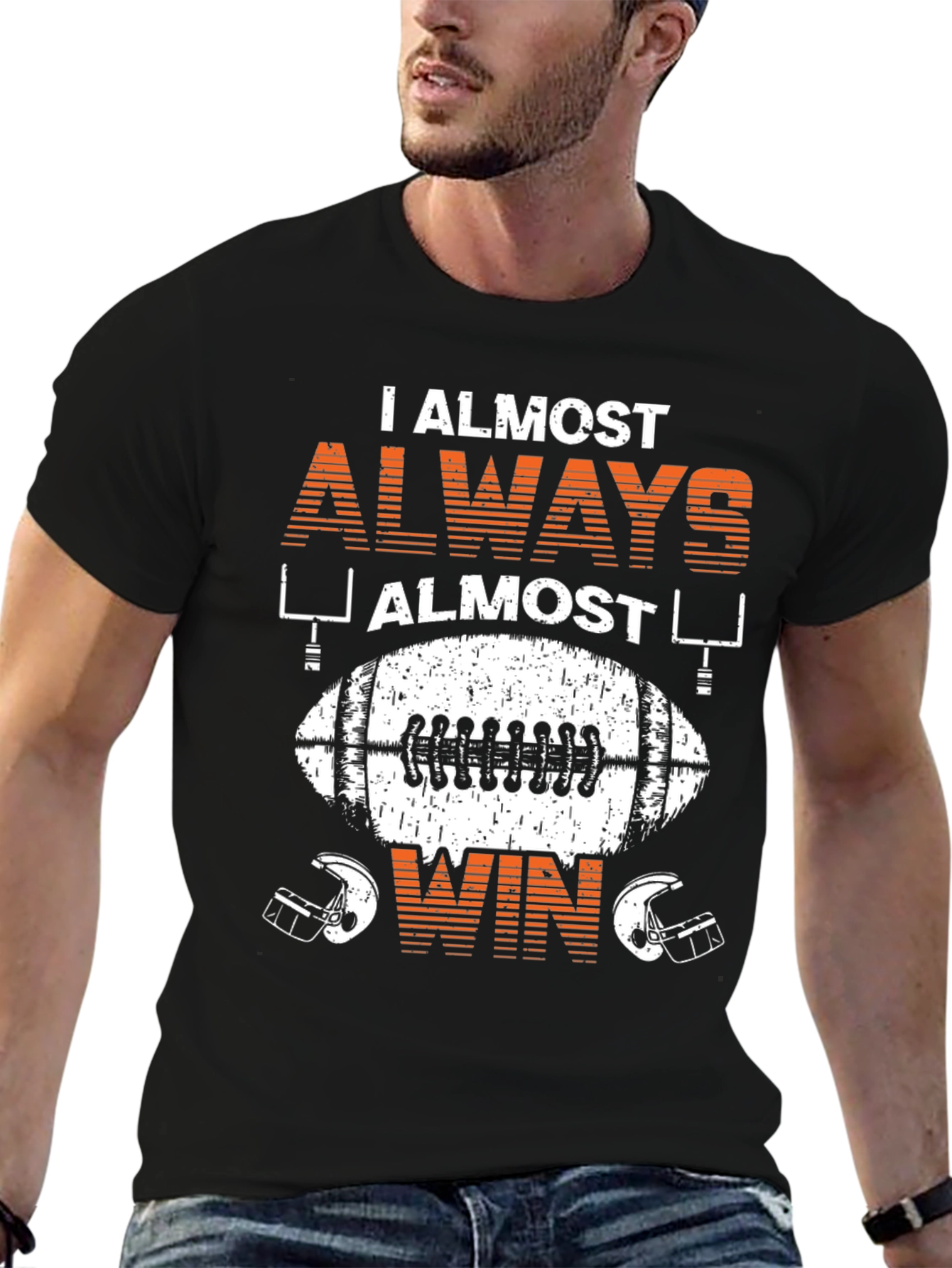Funny Football T-Shirt: I Almost Always Almost Win