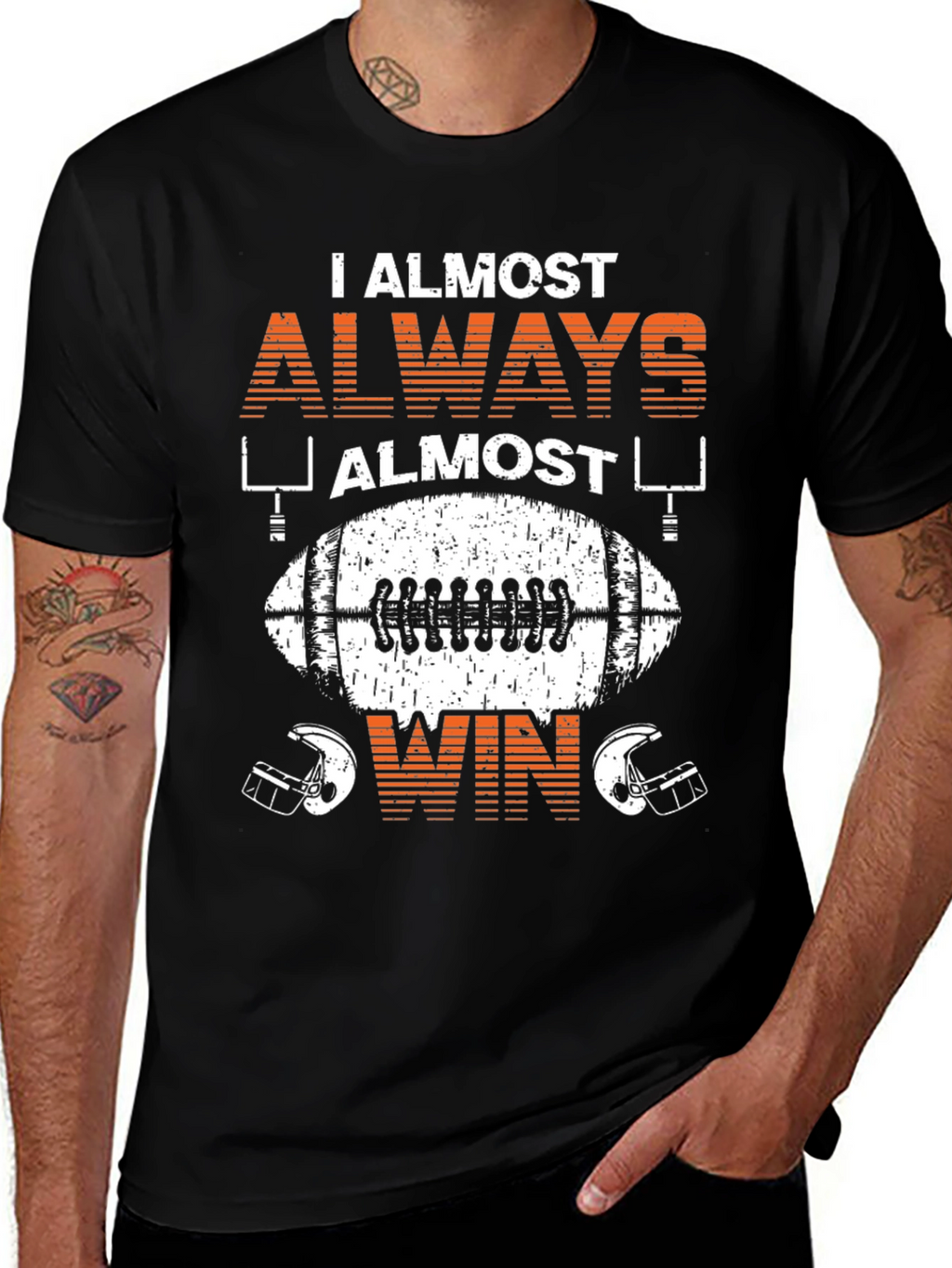 Funny Football T-Shirt: I Almost Always Almost Win