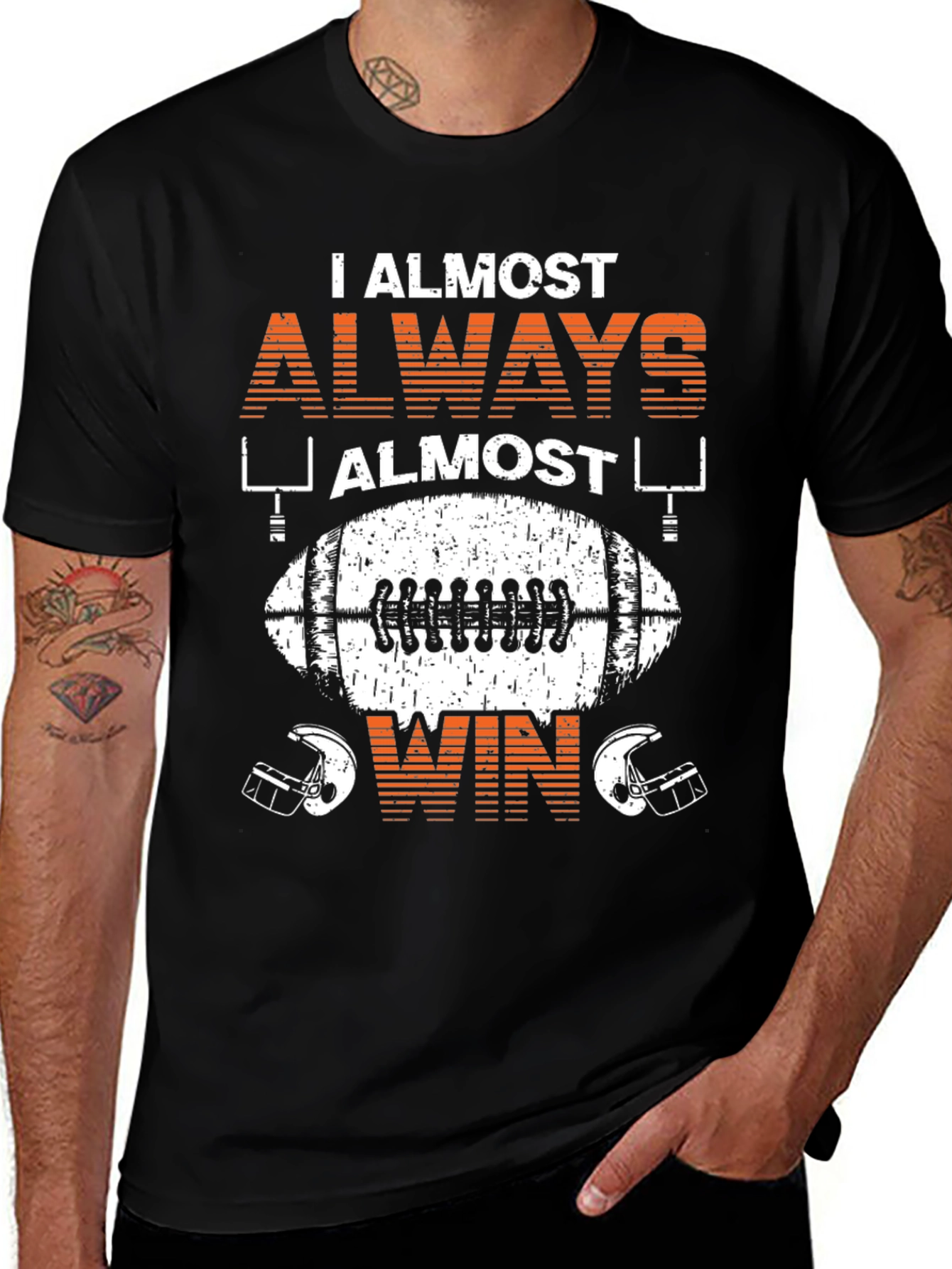 Funny Football T-Shirt: I Almost Always Almost Win