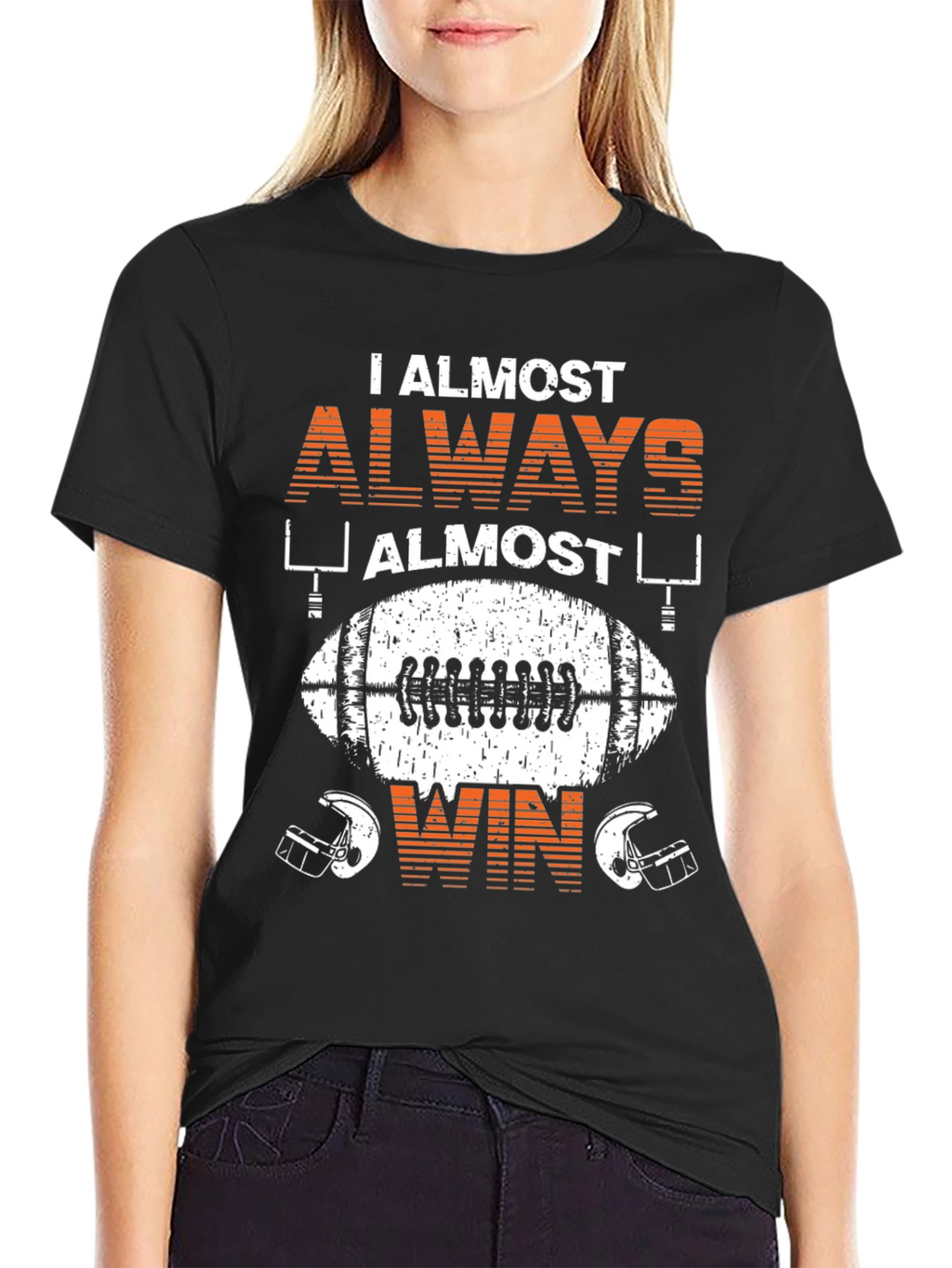 Funny Football T-Shirt: I Almost Always Almost Win