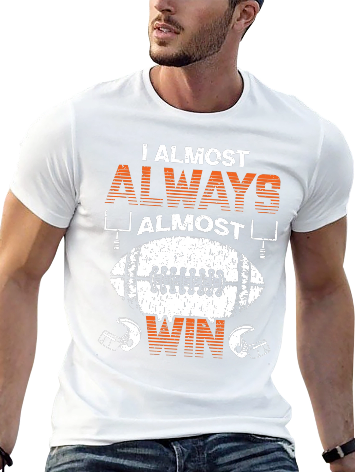 Funny Football T-Shirt: I Almost Always Almost Win