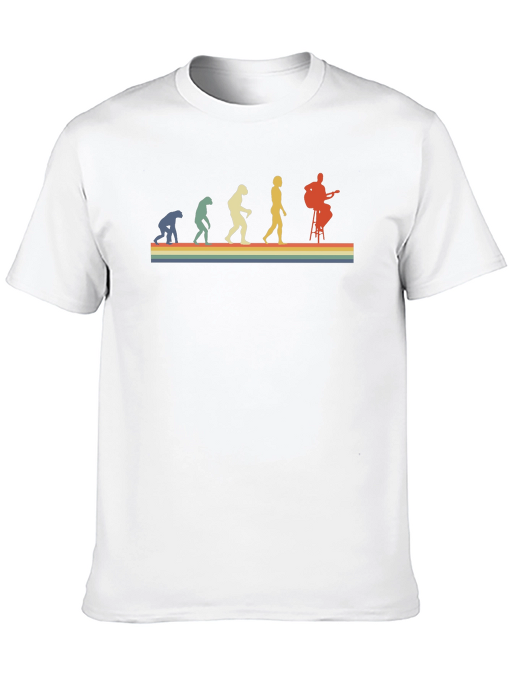 Evolution of Guitarist Black T-Shirt