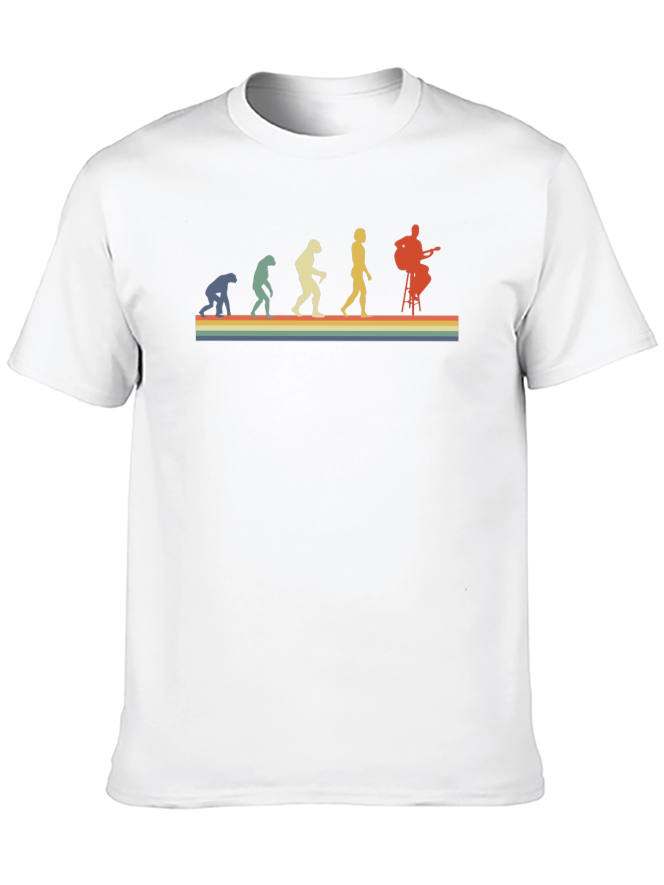 Evolution of Guitarist Black T-Shirt