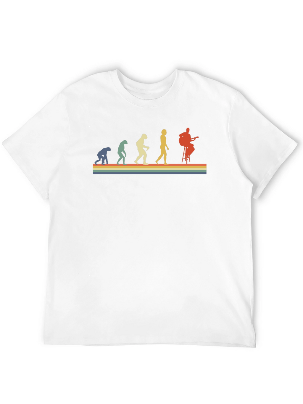 Evolution of Guitarist Black T-Shirt