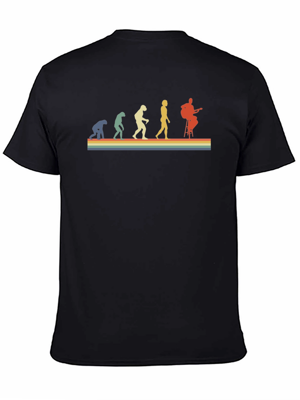 Evolution of Guitarist Black T-Shirt